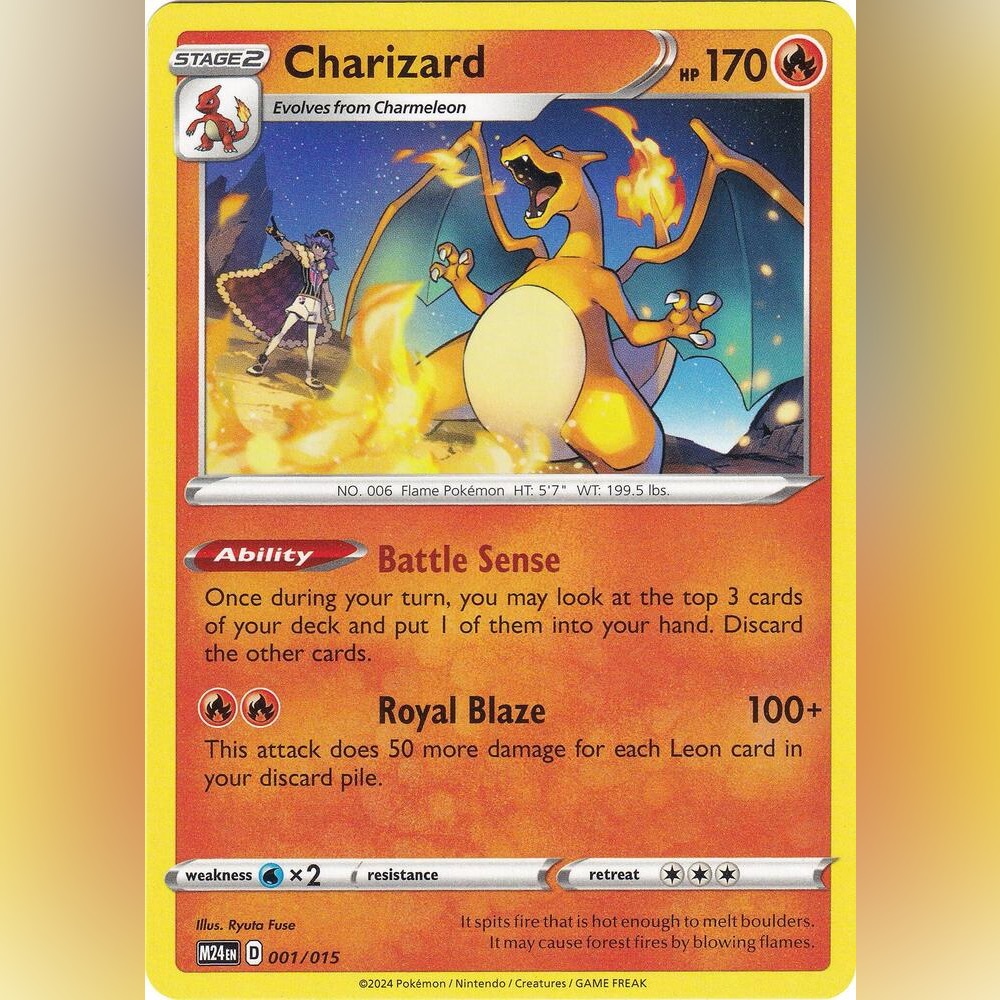 Mcdonalds Pokemon Card 2024 Charizard